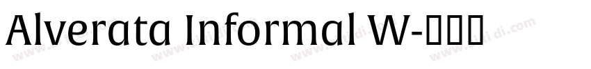 Alverata Informal W字体转换